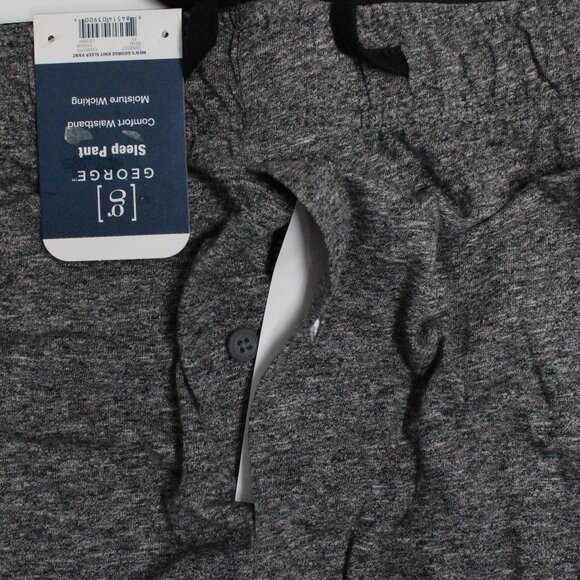 George Men's Charcoal Heather 2 XL Comfort Waistband Moisture Wicking Sleep Pant - Picture 4 of 11